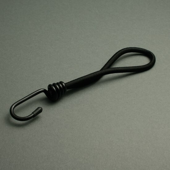 200 mm, noir Tendeur élastique avec crochet en plastique
