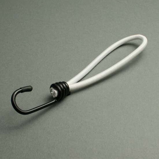 Tendeur elastique 18 cm blanc avec araignée crochet, The Solution Sh