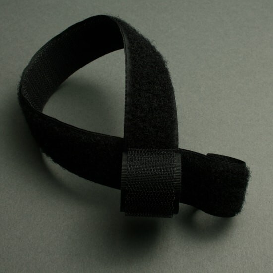 Ruban velcro boucle soudable 25 mm noir, The Solution Shop