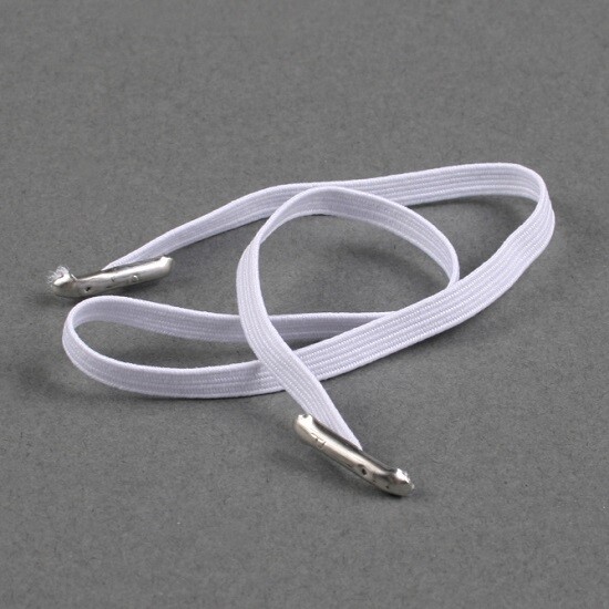 Corda elastica piatta 300 mm bianco, The Solution Shop