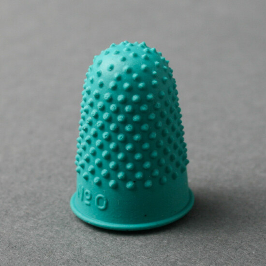 Rubber thimble 15 mm green, The Solution Shop