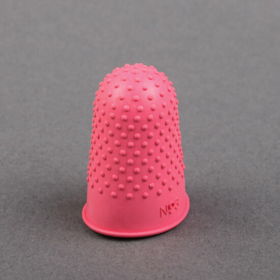 Rubber thimble 22 mm pink, The Solution Shop