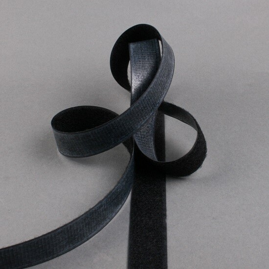 Cinta velcro lazo para coser 25 mm negro, The Solution Shop