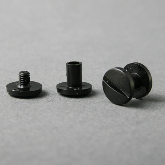 lunghezza utile 8mm Viti sepolte in plastica nera 