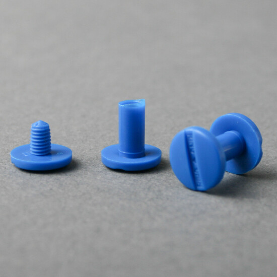 Tornillos plásticos 10 mm azul oscuro, The Solution Shop