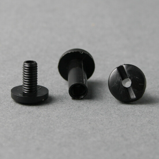 Viti di plastica con buco 15 mm nero, The Solution Shop