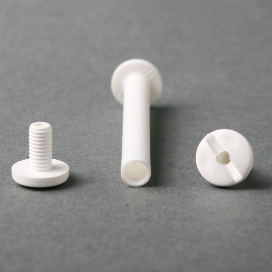 Tornillos para encuadernar plásticos 10 mm blanca