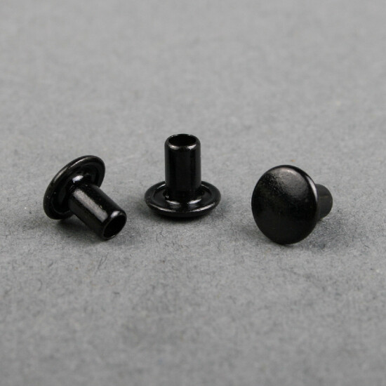 Rivet 4 x 7 x 8 mm noir, The Solution Shop